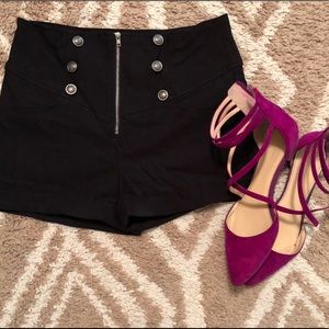 Papaya High Waist Shorts